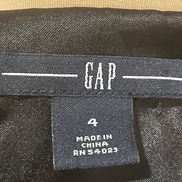 Gap Tank Square Neck Black Velvet Mini Dress, size 4 - Picture 7 of 7